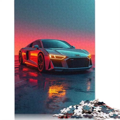 Art Sports Car Puzzle, Familienspaß, rechteckiges Holzpuzzle für Kinder und Erwachsene ab 12 Jahren, Geburtstagsgeschenk, 1000 Teile (75 x 50 cm) von LMYmoney