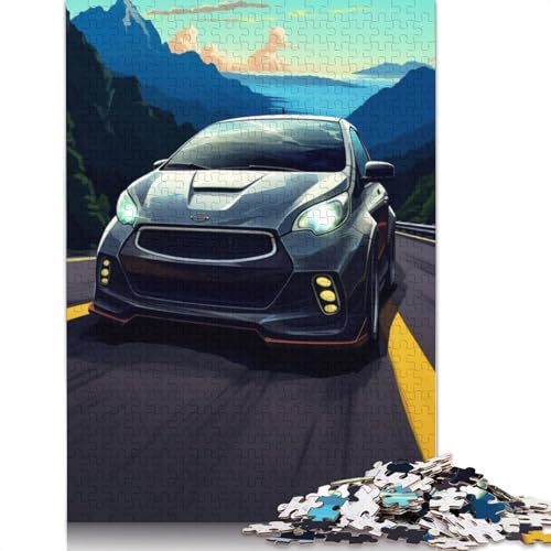 Art Sports Car Puzzle, Familienspaß, rechteckiges Holzpuzzle für Kinder und Erwachsene ab 12 Jahren, Geburtstagsgeschenk, 1000 Teile (75 x 50 cm) von LMYmoney