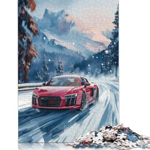 Art Sports Car Puzzle, Familienspaß, rechteckiges Holzpuzzle für Kinder und Erwachsene ab 12 Jahren, Geburtstagsgeschenk, 1500 Teile (85 x 57 cm) von LMYmoney