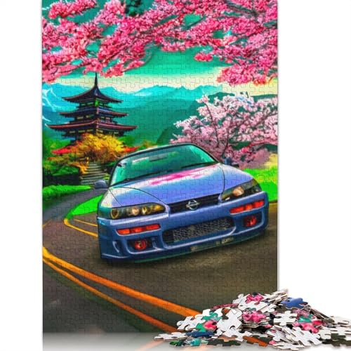 Art Sports Car Puzzle, Familienspaß, rechteckiges Holzpuzzle für Kinder und Erwachsene ab 12 Jahren, Geburtstagsgeschenk, 1500 Teile (85 x 57 cm) von LMYmoney