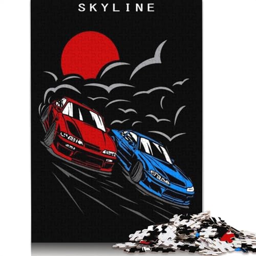 Art Sports Car Puzzle, Familienspaß, rechteckiges Holzpuzzle für Kinder und Erwachsene ab 12 Jahren, Geburtstagsgeschenk, 520 Teile (52 x 38 cm) von LMYmoney