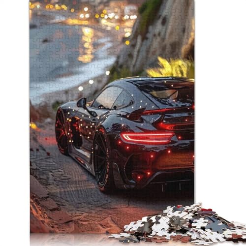 Art Sports Car Puzzle, Familienspaß, rechteckiges Holzpuzzle für Kinder und Erwachsene ab 12 Jahren, Geburtstagsgeschenk, 520 Teile (52 x 38 cm) von LMYmoney