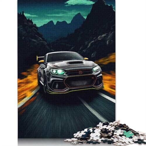 Art Sports Car Puzzle, Familienspaß, rechteckiges Holzpuzzle für Kinder und Erwachsene ab 12 Jahren, Geburtstagsgeschenk, 520 Teile (52 x 38 cm) von LMYmoney