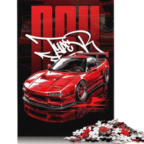 Art Sports Car Puzzle, Familienspaß, rechteckiges Holzpuzzle für Kinder und Erwachsene ab 12 Jahren, Geburtstagsgeschenk, 520 Teile (52 x 38 cm) von LMYmoney