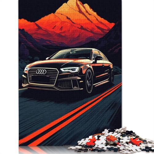 Art Sports Car Puzzle, Familienspaß, rechteckiges Holzpuzzle für Kinder und Erwachsene ab 12 Jahren, Geburtstagsgeschenk, 520 Teile (52 x 38 cm) von LMYmoney