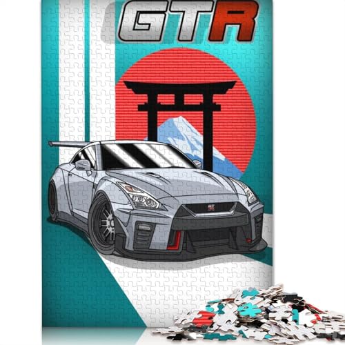 Art Sports Car Puzzle, Premium-Puzzle aus 100% recyceltem Brett, 100% recyceltes Holz, Puzzle für Kinder und Erwachsene ab 12 Jahren, Geschenk, 1000 Teile (75 x 50 cm) von LMYmoney