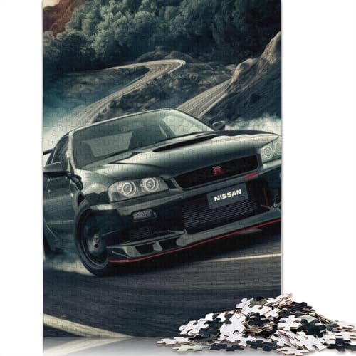 Art Sports Car Puzzle, Premium-Puzzle aus 100% recyceltem Brett, 100% recyceltes Holz, Puzzle für Kinder und Erwachsene ab 12 Jahren, Geschenk, 1000 Teile (75 x 50 cm) von LMYmoney