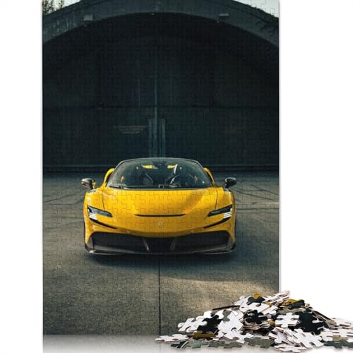 Art Sports Car Puzzle, Premium-Puzzle aus 100% recyceltem Brett, 100% recyceltes Holz, Puzzle für Kinder und Erwachsene ab 12 Jahren, Geschenk, 1500 Teile (85 x 57 cm) von LMYmoney