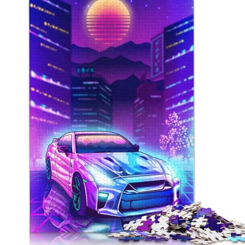 Art Sports Car Puzzle, Premium-Puzzle aus 100% recyceltem Brett, 100% recyceltes Holz, Puzzle für Kinder und Erwachsene ab 12 Jahren, Geschenk, 520 Teile (52 x 38 cm) von LMYmoney