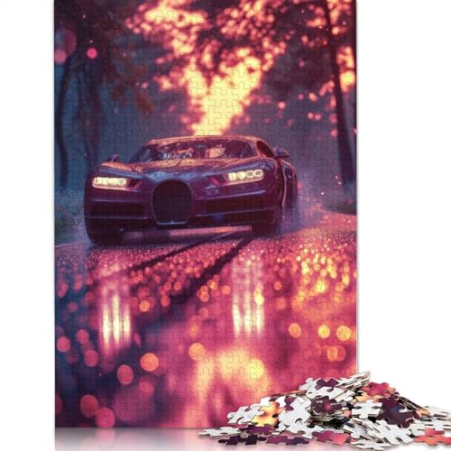 Art Sports Car Puzzle, Premium-Puzzle aus 100% recyceltem Holz, rechteckig, für Damen und Herren, einzigartiges Geschenk, 1500 Teile (85 x 57 cm) von LMYmoney