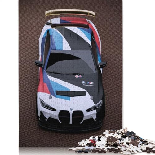 Art Sports Car Puzzle, Premium-Puzzle aus 100% recyceltem Holz, rechteckig, für Erwachsene und Teenager, einzigartiges Geschenk, 520 Teile (52 x 38 cm) von LMYmoney