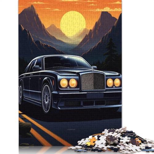 Art Sports Car Puzzle, Premium-Puzzle aus 100% recyceltem Holz, rechteckig, für Jungen oder Mädchen, 520 Teile (52 x 38 cm) von LMYmoney