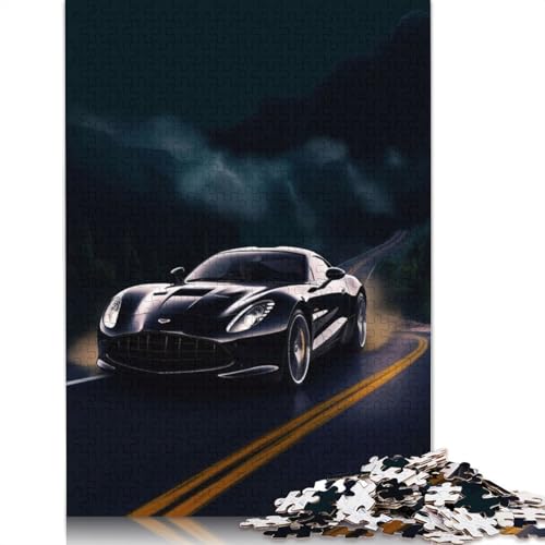Art Sports Car Puzzle, Premium-Puzzle aus 100% recyceltem Holz, rechteckig, für Jungen oder Mädchen, 520 Teile (52 x 38 cm) von LMYmoney