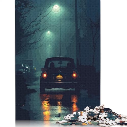 Art Sports Car Puzzle, anpassbare Bilder, 100% recyceltes Holzpuzzle für Kinder und Erwachsene ab 12 Jahren, einzigartiges Geschenk, 1000 Teile (75 x 50 cm) von LMYmoney