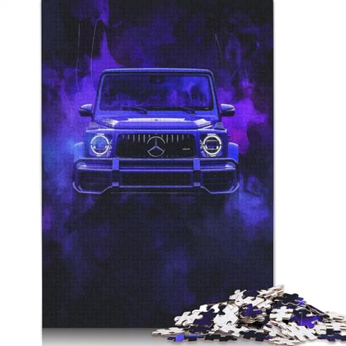 Art Sports Car Puzzle, anpassbare Bilder, 100% recyceltes Holzpuzzle für Kinder und Erwachsene ab 12 Jahren, einzigartiges Geschenk, 1000 Teile (75 x 50 cm) von LMYmoney