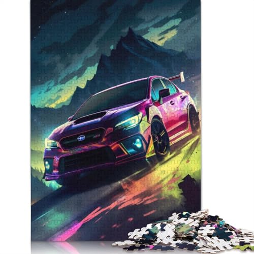 Art Sports Car Puzzle, anpassbare Bilder, 100% recyceltes Holzpuzzle für Kinder und Erwachsene ab 12 Jahren, einzigartiges Geschenk, 1000 Teile (75 x 50 cm) von LMYmoney