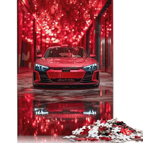 Art Sports Car Puzzle DIY-Spiel Rechteckiges Holzpuzzle für Jungen oder Mädchen, Geburtstagsgeschenk, 520 Teile (52 x 38 cm) von LMYmoney