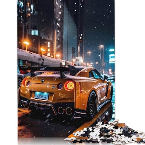 Art Sports Car Puzzle DIY-Spiel Rechteckiges Holzpuzzle für Jungen oder Mädchen, Geburtstagsgeschenk, 520 Teile (52 x 38 cm) von LMYmoney