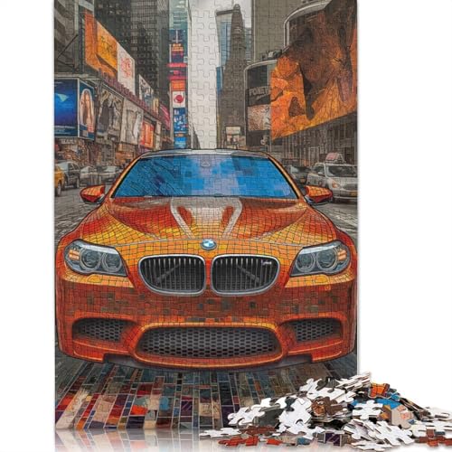 Art Sports Car Puzzle DIY-Spiel Rechteckiges Holzpuzzle für Jungen oder Mädchen, Geburtstagsgeschenk, 520 Teile (52 x 38 cm) von LMYmoney