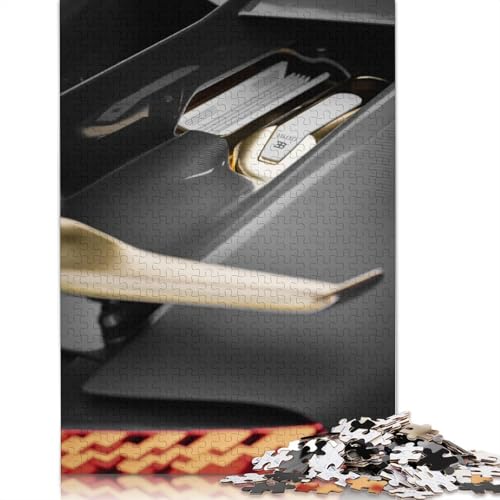 Art Sports Car Puzzle DIY-Spiel Rechteckiges Holzpuzzle für Jungen oder Mädchen, Geburtstagsgeschenk, 520 Teile (52 x 38 cm) von LMYmoney