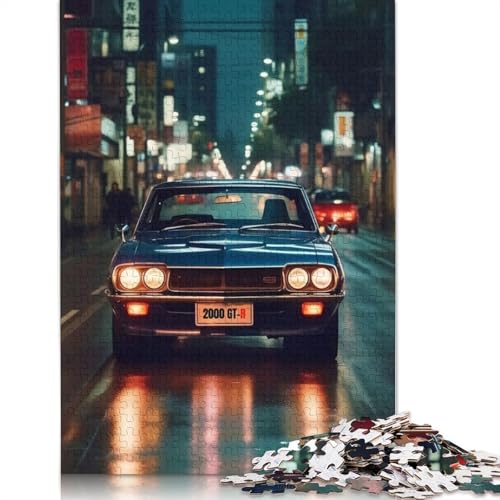 Art Sports Car Puzzle DIY-Spiel Rechteckiges Holzpuzzle für Jungen oder Mädchen, Geburtstagsgeschenk, 520 Teile (52 x 38 cm) von LMYmoney