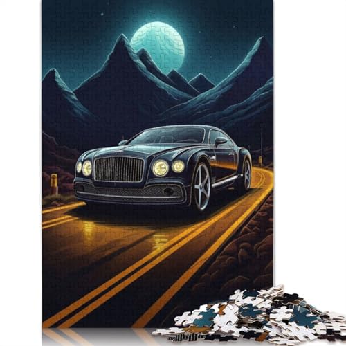 Art Sports Car Puzzle DIY-Spiel Rechteckiges Holzpuzzle für Jungen oder Mädchen als Geburtstagsgeschenk, 1000 Teile (75 x 50 cm) von LMYmoney