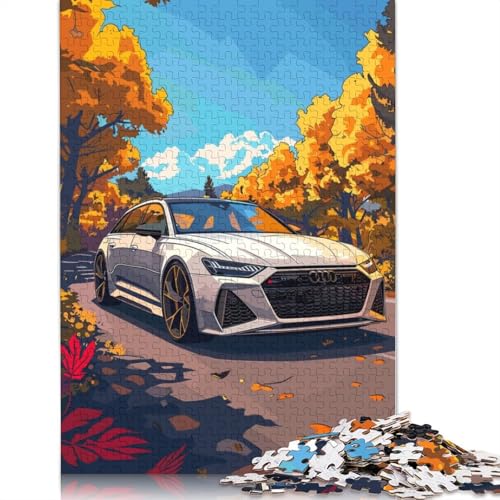 Art Sports Car Puzzle DIY-Spiel Rechteckiges Holzpuzzle für Jungen oder Mädchen als Geburtstagsgeschenk, 1000 Teile (75 x 50 cm) von LMYmoney