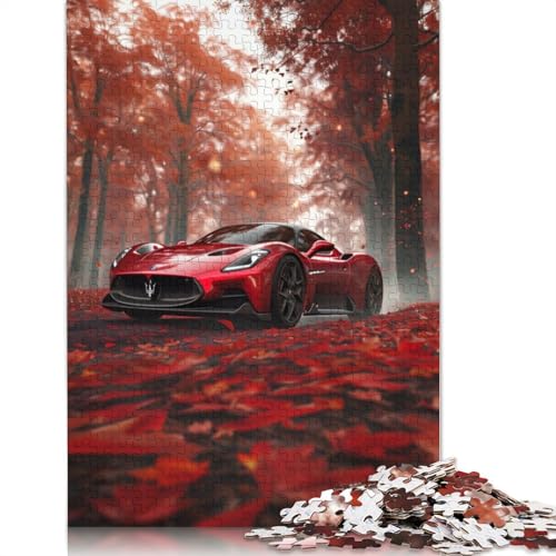 Art Sports Car Puzzle DIY-Spiel Rechteckiges Holzpuzzle für Jungen oder Mädchen als Geburtstagsgeschenk, 1000 Teile (75 x 50 cm) von LMYmoney