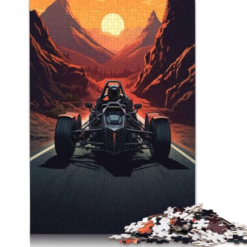 Art Sports Car Puzzle DIY-Spiel Rechteckiges Holzpuzzle für Jungen oder Mädchen als Geburtstagsgeschenk, 1000 Teile (75 x 50 cm) von LMYmoney