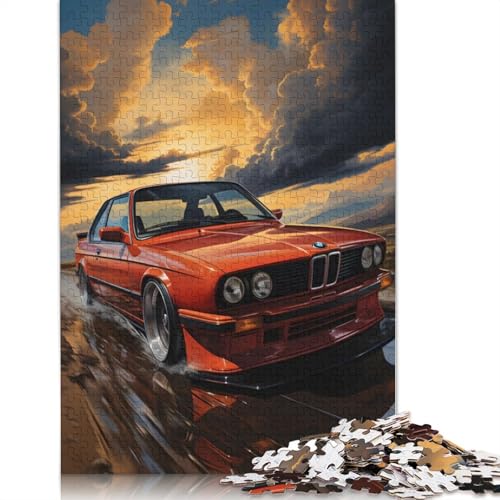 Art Sports Car Puzzle DIY-Spiel Rechteckiges Holzpuzzle für Jungen oder Mädchen als Geburtstagsgeschenk, 1500 Teile (85 x 57 cm) von LMYmoney