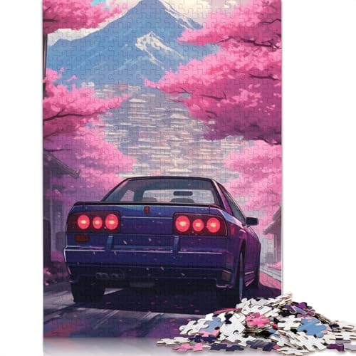 Art Sports Car Puzzle DIY-Spiel Rechteckiges Holzpuzzle für Jungen oder Mädchen als Geburtstagsgeschenk, 1500 Teile (85 x 57 cm) von LMYmoney