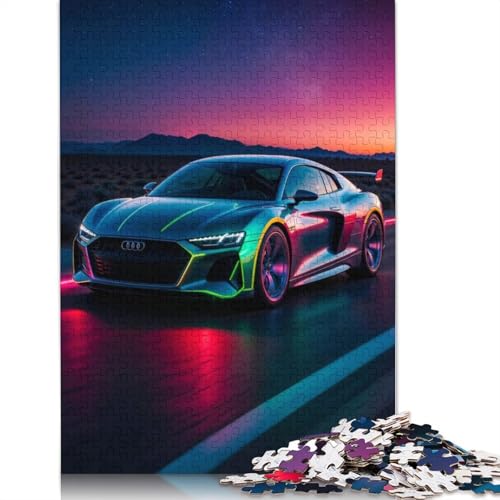 Art Sports Car Puzzle DIY-Spiel Rechteckiges Holzpuzzle für Jungen oder Mädchen als Geburtstagsgeschenk, 1500 Teile (85 x 57 cm) von LMYmoney