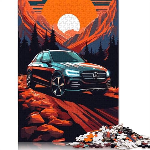 Art Sports Car Puzzle DIY-Spiel Rechteckiges Holzpuzzle für Jungen oder Mädchen als Geburtstagsgeschenk, 1500 Teile (85 x 57 cm) von LMYmoney