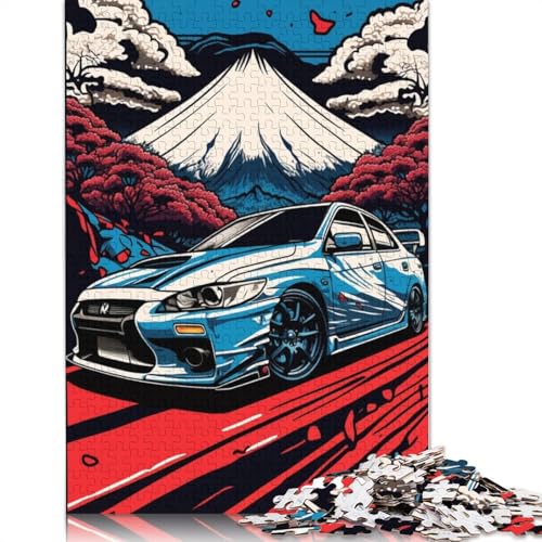 Art Sports Car Puzzle Dekompressionsspielzeug Rechteckiges Holzpuzzle für Kinder und Erwachsene ab 12 Jahren, Geschenke, 520 Teile (52 x 38 cm) von LMYmoney