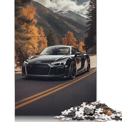 Art Sports Car Puzzle Dekompressionsspielzeug Rechteckiges Holzpuzzle für Kinder und Erwachsene ab 12 Jahren, Geschenke, 520 Teile (52 x 38 cm) von LMYmoney
