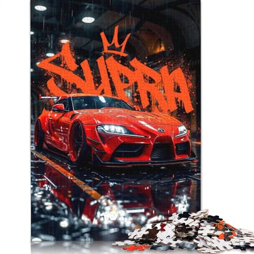 Art Sports Car Puzzle Dekompressionsspielzeug Rechteckiges Holzpuzzle für Kinder und Erwachsene ab 12 Jahren, Geschenke, 520 Teile (52 x 38 cm) von LMYmoney