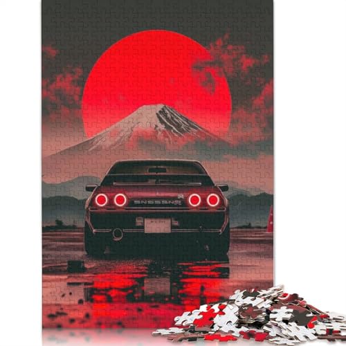 Art Sports Car Puzzle Dekompressionsspielzeug Rechteckiges Holzpuzzle für Kinder und Erwachsene ab 12 Jahren, Geschenke, 520 Teile (52 x 38 cm) von LMYmoney