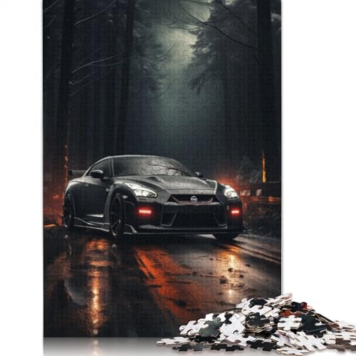 Art Sports Car Puzzle Kreative Spiele Holzbrettpuzzle für Frauen und Männer Geburtstagsgeschenk 1000 Teile (75 x 50 cm) von LMYmoney