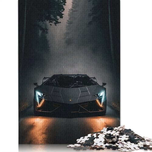 Art Sports Car Puzzle Kreative Spiele Holzbrettpuzzle für Frauen und Männer Geburtstagsgeschenk 1500 Teile (85 x 57 cm) von LMYmoney