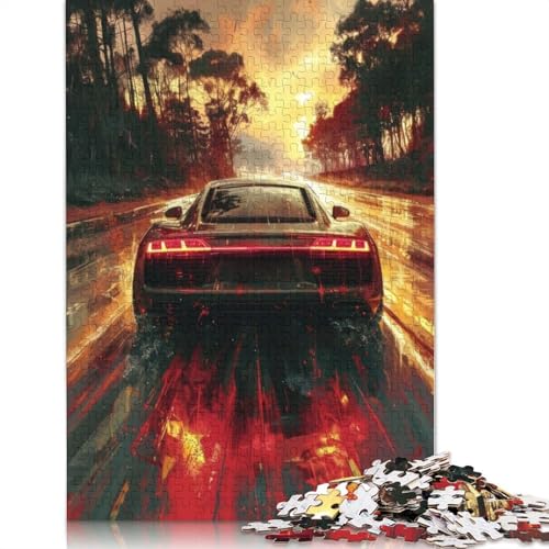 Art Sports Car Puzzle Kreative Spiele Holzbrettpuzzle für Frauen und Männer Geburtstagsgeschenk 520 Teile (52 x 38 cm) von LMYmoney