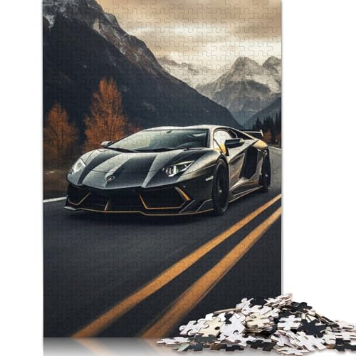 Art Sports Car Puzzle Kreative Spiele Holzbrettpuzzle für Frauen und Männer Geburtstagsgeschenk 520 Teile (52 x 38 cm) von LMYmoney