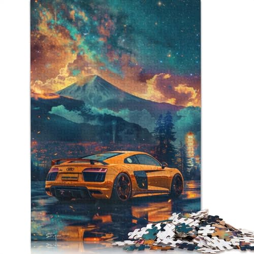 Art Sports Car Puzzle Kreative Spiele Holzbrettpuzzle für Frauen und Männer Geburtstagsgeschenk 520 Teile (52 x 38 cm) von LMYmoney