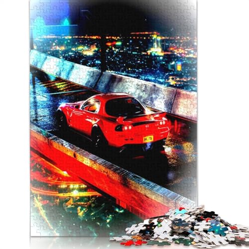 Art Sports Car Puzzle Spielzeug Lernspiel Holzbrett Puzzle für Erwachsene Kinder Geschenk 1000 Teile (75x50cm) von LMYmoney