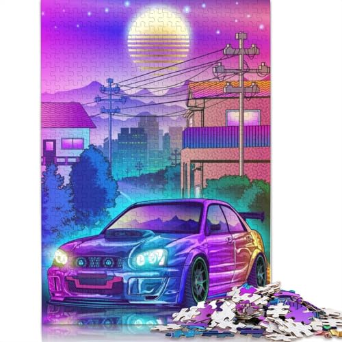 Art Sports Car Puzzle Spielzeug Lernspiel Holzbrett Puzzle für Erwachsene Kinder Geschenk 1000 Teile (75x50cm) von LMYmoney