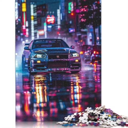 Art Sports Car Puzzle Spielzeug Lernspiel Holzbrett Puzzle für Erwachsene Kinder Geschenk 1000 Teile (75x50cm) von LMYmoney