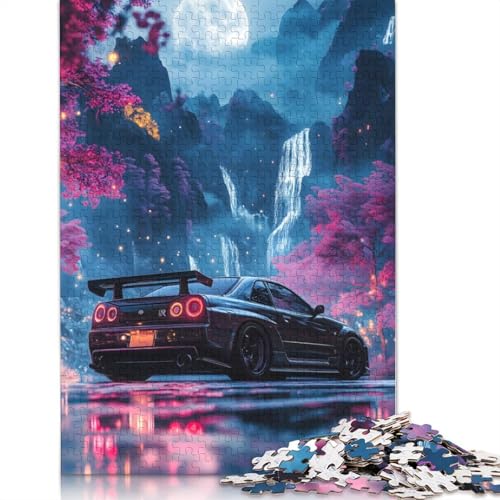 Art Sports Car Puzzle Spielzeug Lernspiel Holzbrett Puzzle für Erwachsene Kinder Geschenk 1000 Teile (75x50cm) von LMYmoney