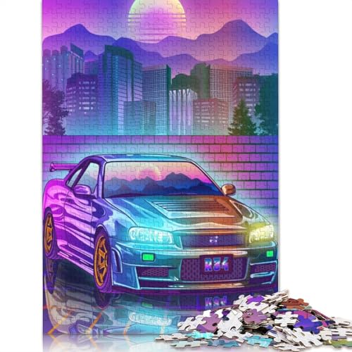 Art Sports Car Puzzle Spielzeug Lernspiel Holzbrett Puzzle für Erwachsene Kinder Geschenk 1500 Teile (85x57cm) von LMYmoney