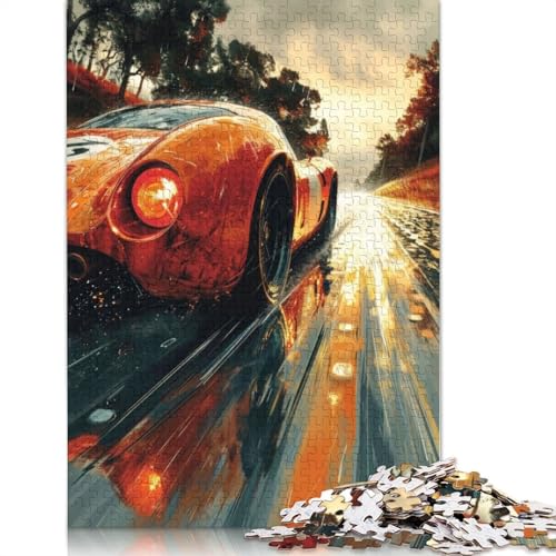 Art Sports Car Puzzle Spielzeug Lernspiel Holzbrett Puzzle für Erwachsene Kinder Geschenk 1500 Teile (85x57cm) von LMYmoney