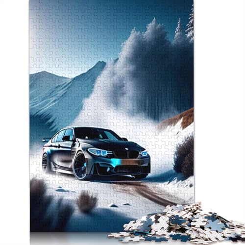 Art Sports Car Puzzle Spielzeug Lernspiel Holzbrett Puzzle für Erwachsene Kinder Geschenk 520 Teile (52x38cm) von LMYmoney