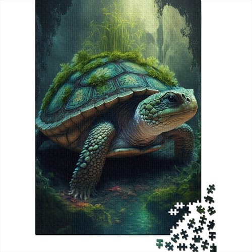 Art Turtle Puzzle DIY Spiel Papier Rechteckiges Puzzle für Jungen oder Mädchen Geburtstagsgeschenk 1000 Teile (38x26cm) von LMYmoney